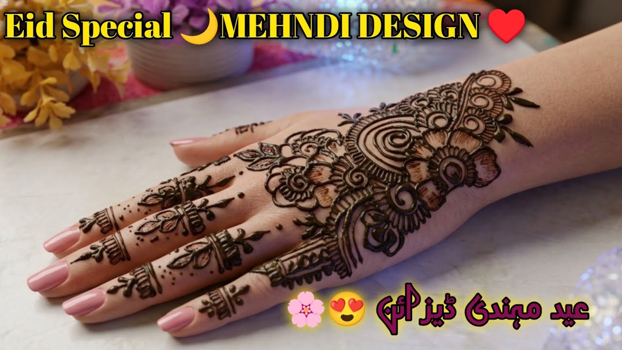 Stunning stylish eid special mehndi design 2026| full hand mehndi design| Eid special 🌙🫂
