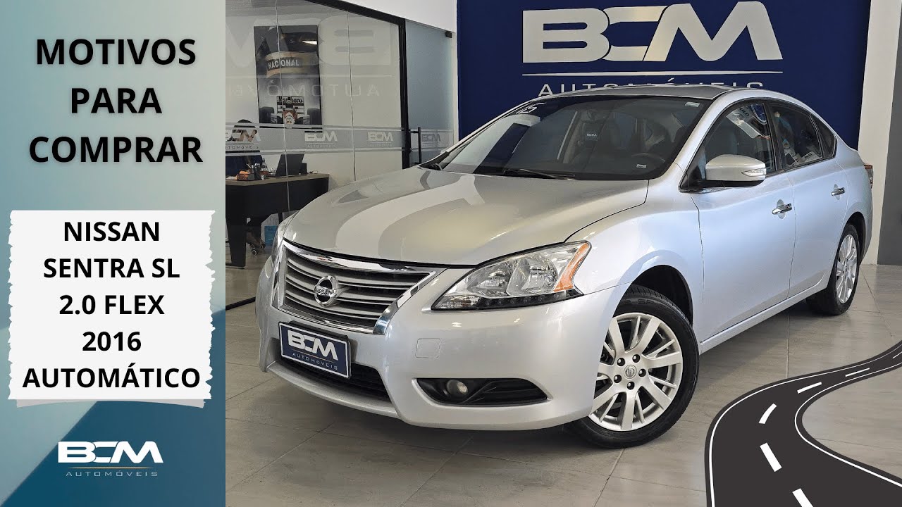 NISSAN SENTRA SL 2.0 CVT ANO 2016 Um sedan de luxo confiável econômico e bonito e custando pouco.