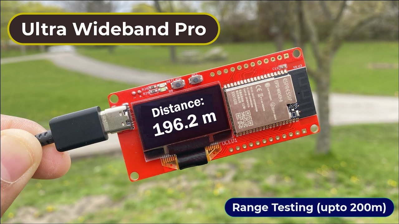 ESP32 UWB Pro | Сверхширокополосный модуль с усилителем мощности | Радиус действия 200 метров