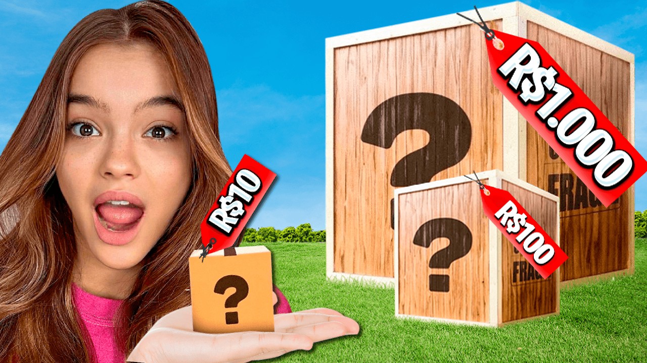 CAIXA MISTERIOSA DE R$10, R$100 e R$1000!