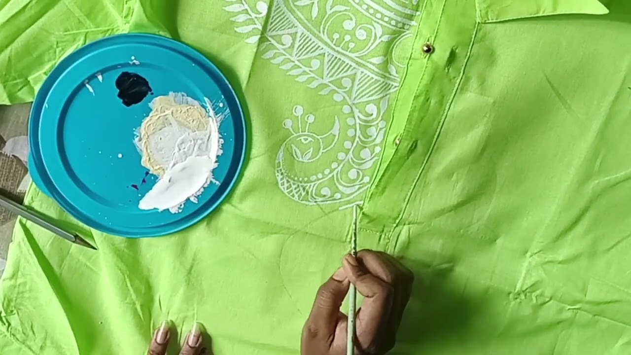 kochi kola patha colour ar Panjabi design/  light green 🍏🍏 Panjabi design