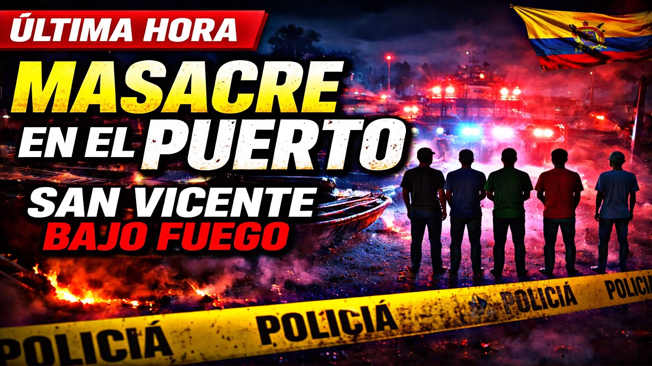 🚨 ÚLTIMA HORA: Masacre en el Puerto de San Vicente desata terror en Manabí
