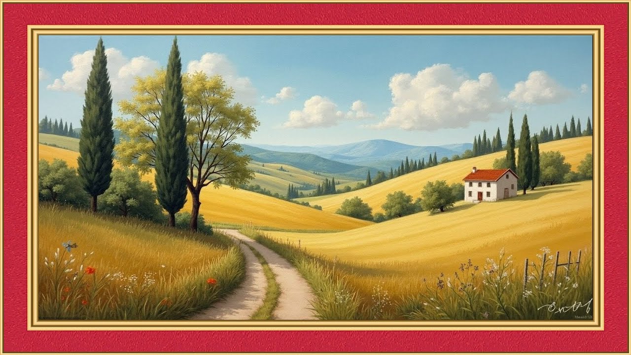 Raccolta quadri di paesaggi campestri