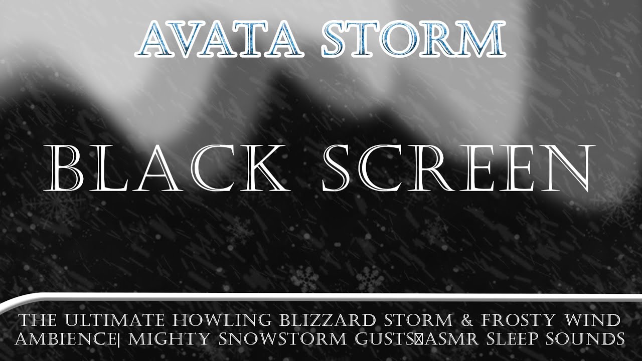 Shrieking Winds & Raging Snowstorm | Intense Blizzard Sounds for Sleep & Relaxation | Black Screen