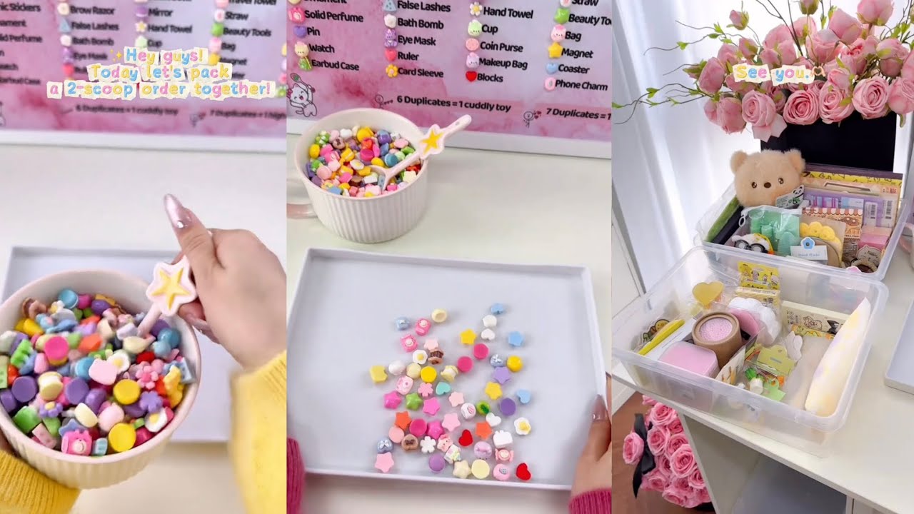 Packing Cute Stationery Orders ✨ Aesthetic ASMR Sounds📦💖🌸