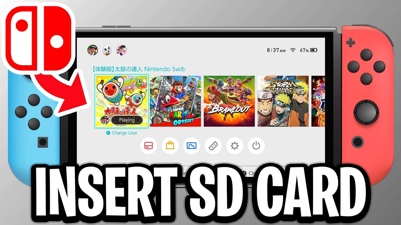 How To Insert SD Card Into Nintendo Switch - Full Guide