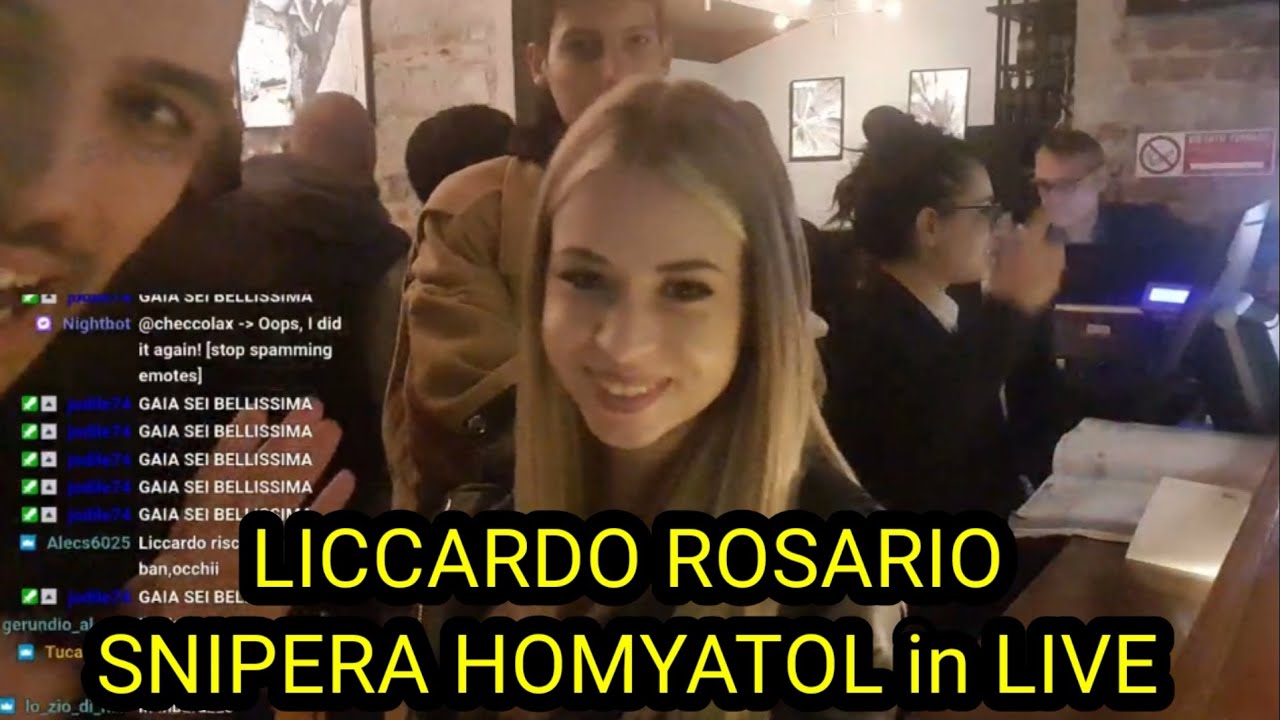 LICCARDO ROSARIO INCONTRA "SNIPERA" HOMYATOL , GAIA CLERICI e DIEGO NASKA in LIVE IRL MILANO
