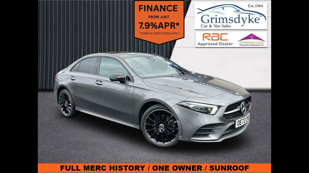 MERCEDES-BENZ A-CLASS 1.3 AMG Line Night Edition (Premium Plus) Saloon 4dr Petrol Plug-in Hybrid