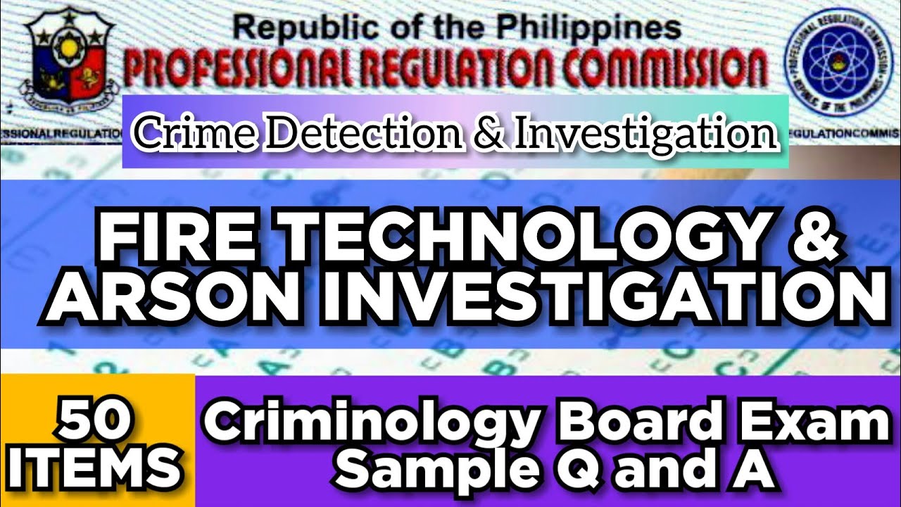 CRIMINOLOGY SELF- REVIEW/ FIRE TECHNOLOGY AND ARSON INVESTIGATION/CDI sample Q&A
