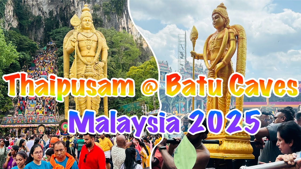Thaipusam Festival Celebrations at Batu Caves Malaysia 2025 #malaysia #batucaves #thaipusam #2025
