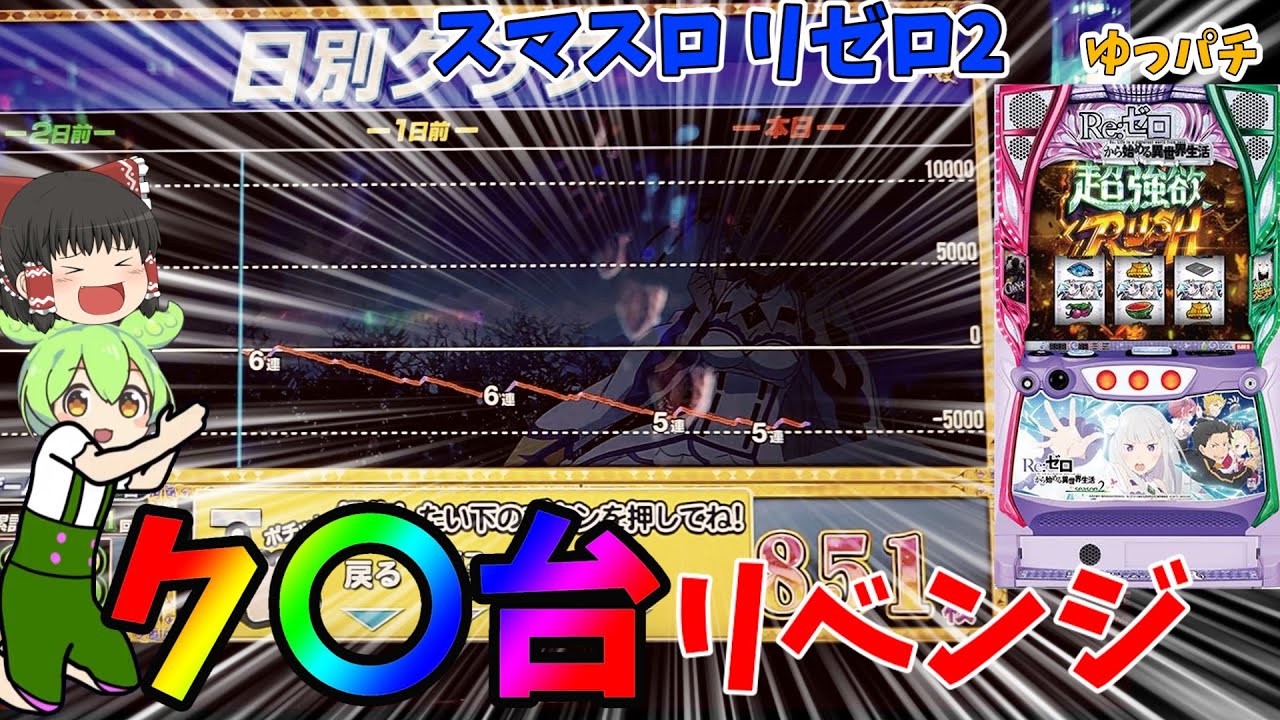 【新台】絶対にリベンジしなきゃいけないリゼロがそこにはあるんです  「スマスロリゼロ」 ゆっパチ趣味打ち実践その129「ゆっくり実況・パチンコ・パチスロ」