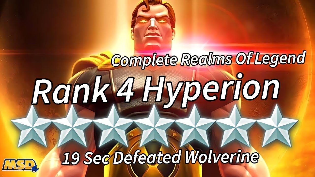 Complete ROL Using 7* Rank 4 Hyperion Sign 200 | Marvel Contest Of Champions| Mcoc