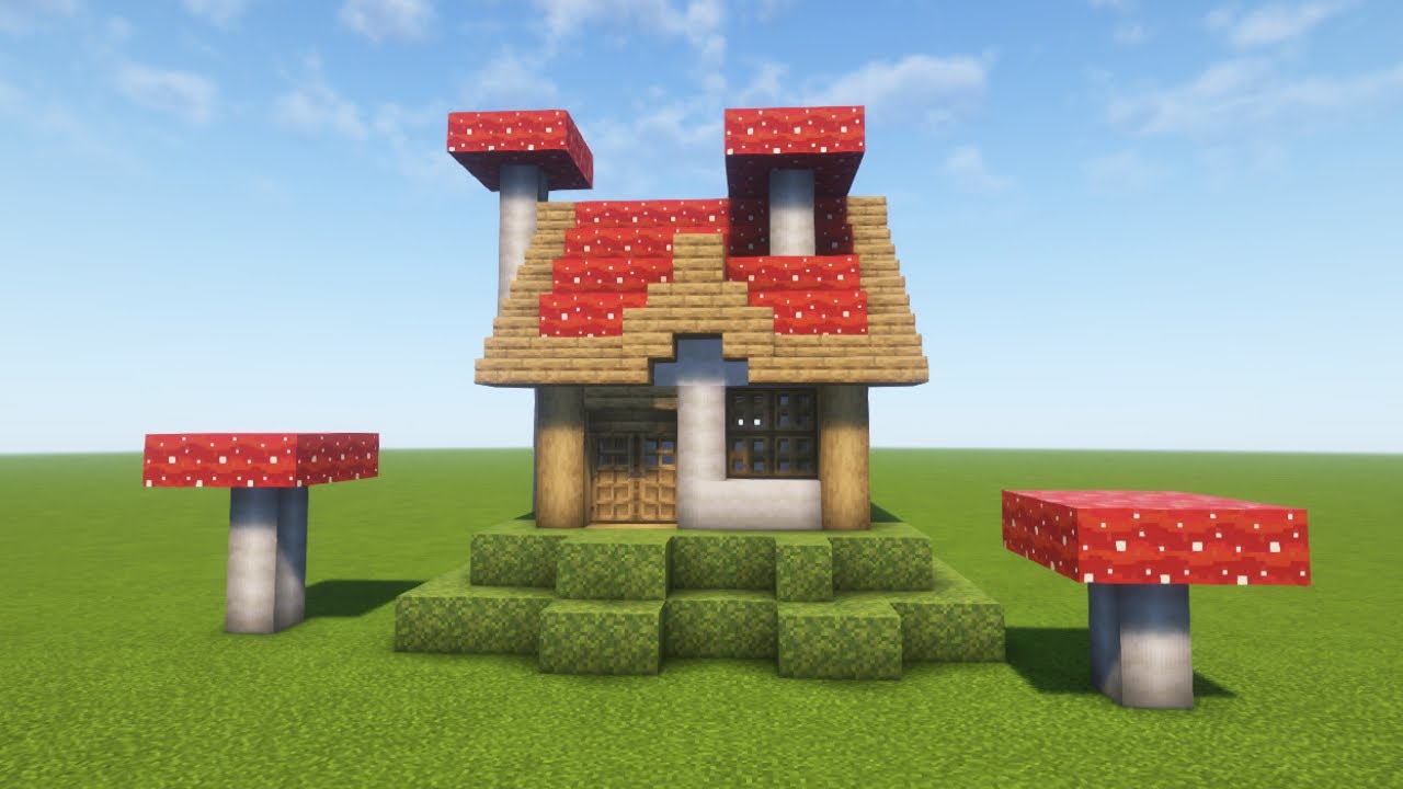 Minecraft Easy Mushroom Survival House Tutorial 🏠