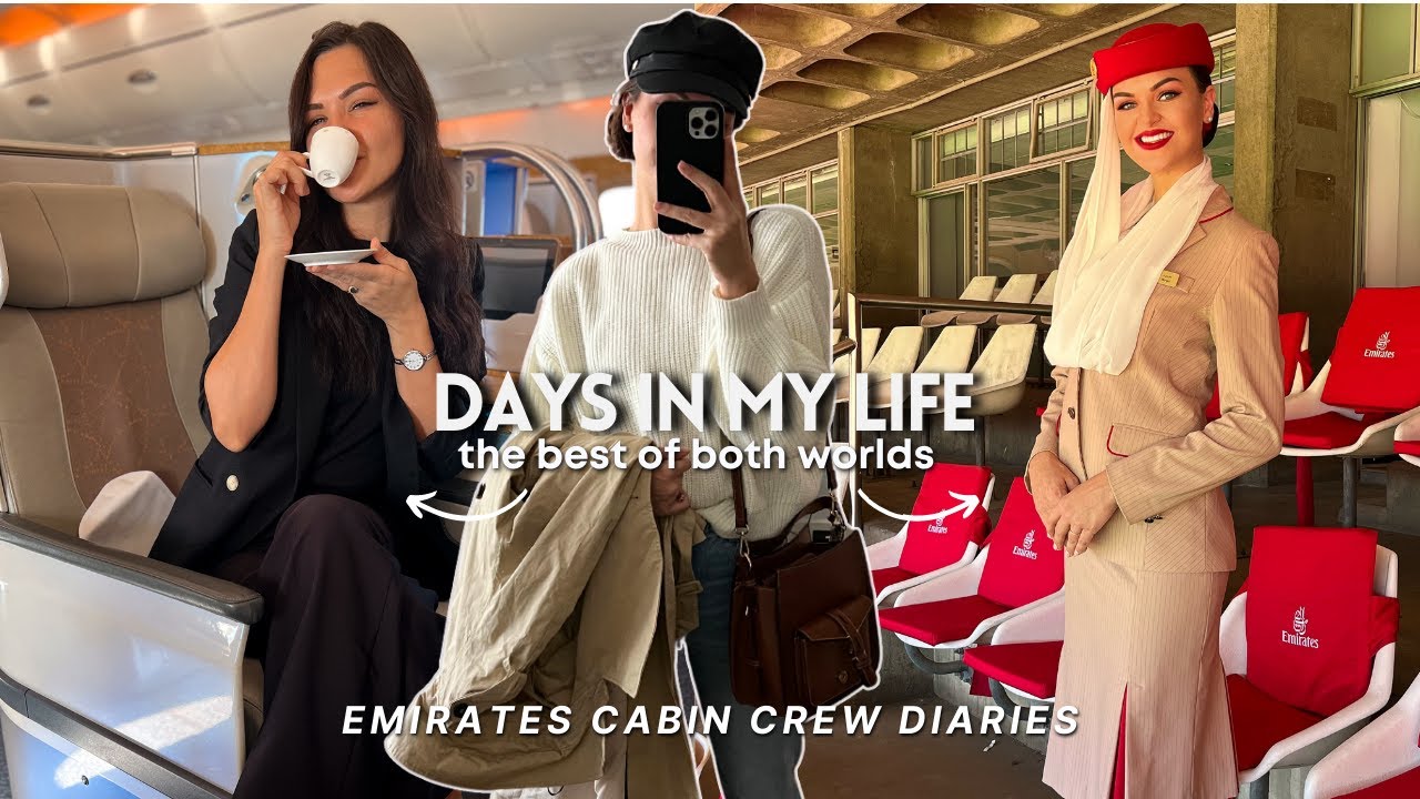 Видеоблог бортпроводников Emirates | Пересадка в Ницце + Путешествие бизнес-классом на A380 | Коф...