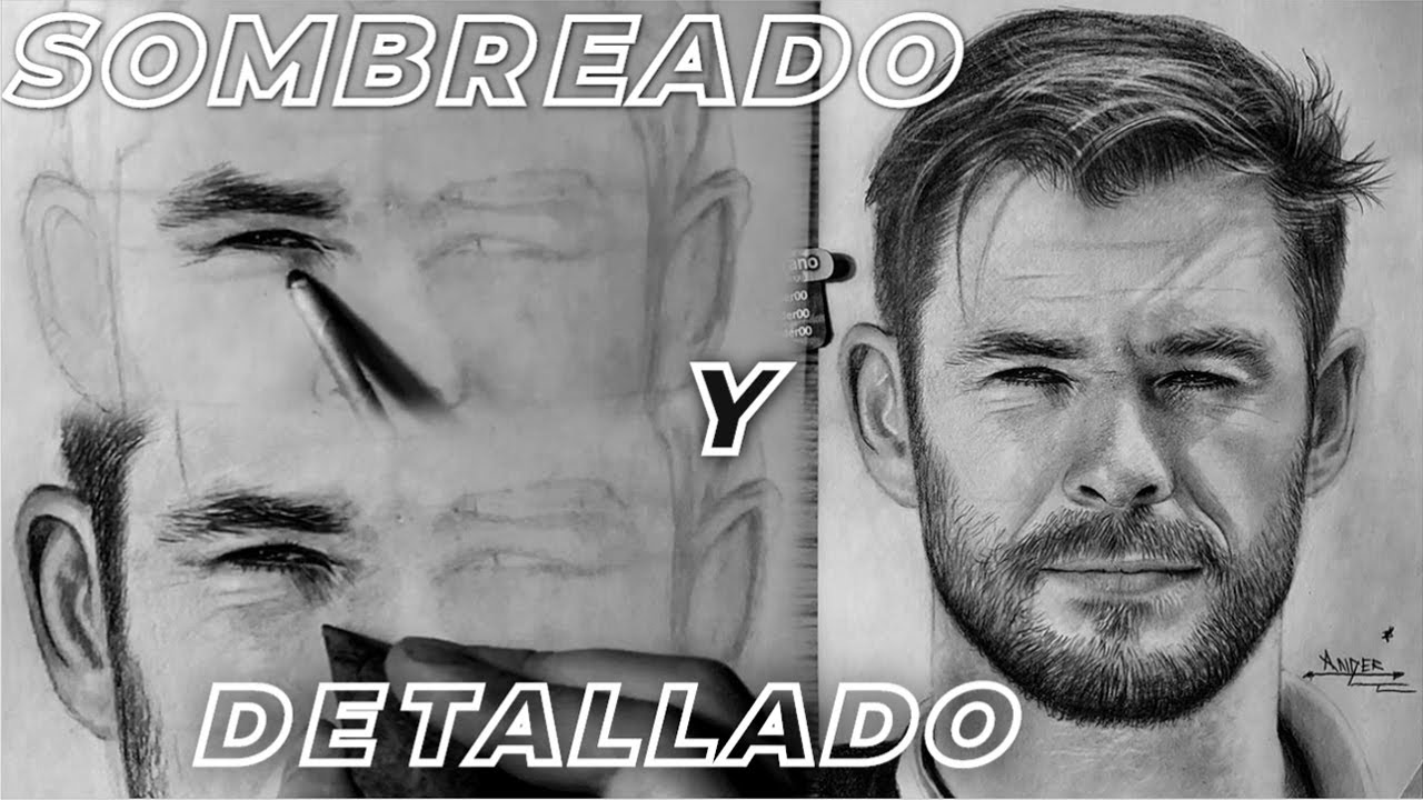 TIEMPO REAL/ CÓMO SOMBREAR Y DETALLAR UN ROSTRO A LÁPIZ PARTE 1.