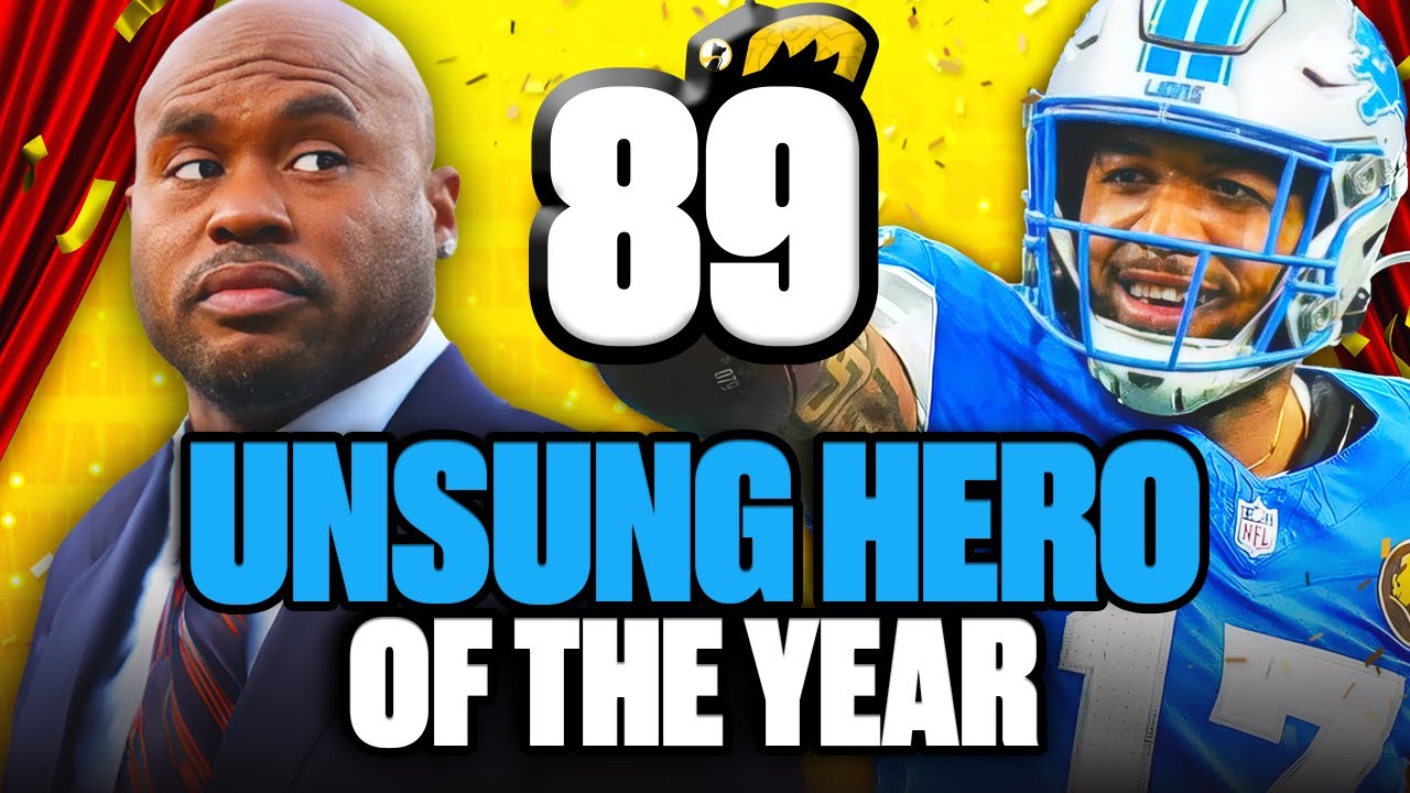 Steve Smith gives Tim Patrick the UNSUNG HERO award