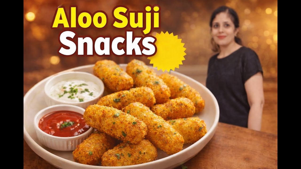 Aloo Suji Ka Nashta | Bahar Se Crispy, Andar Se Soft 🤤