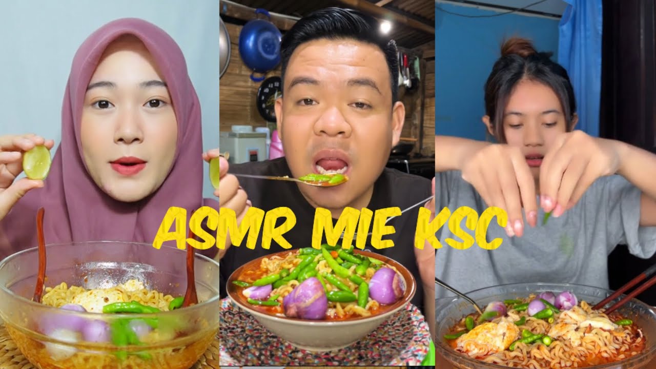 ASMR MIE KSC🤤😍🔥 // MUKBANG MIE KSC ALA ADEBAE