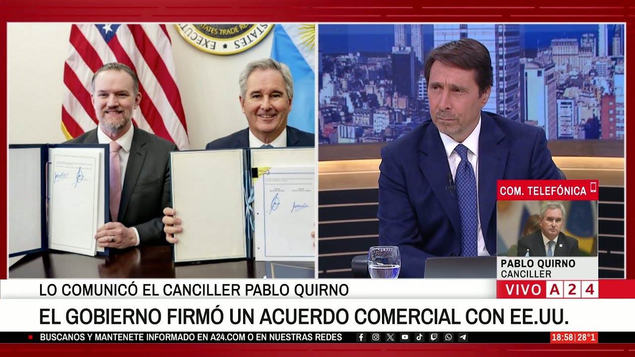 📢 EL GOBIERNO FIRMÓ UN ACUERDO CON EE.UU: LO COMUNICÓ EL CANCILLER PABLO QUIRNO