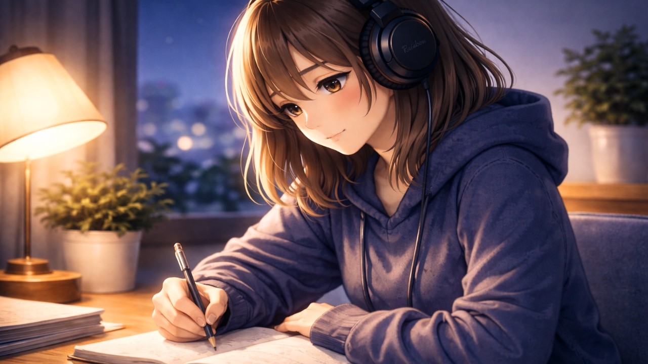 Blue Lofi — Deep Focus Session  1 Hour Study Beat