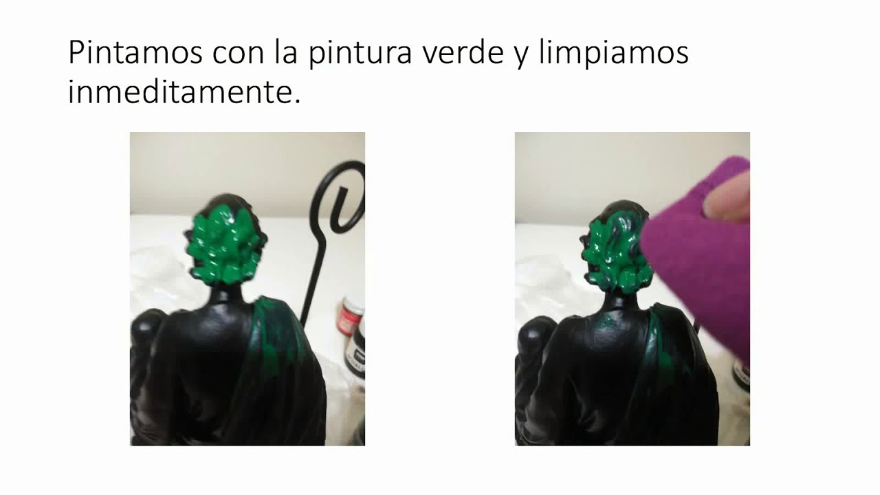 Imitaci&oacute;n a bronce oxidado o enmohecido