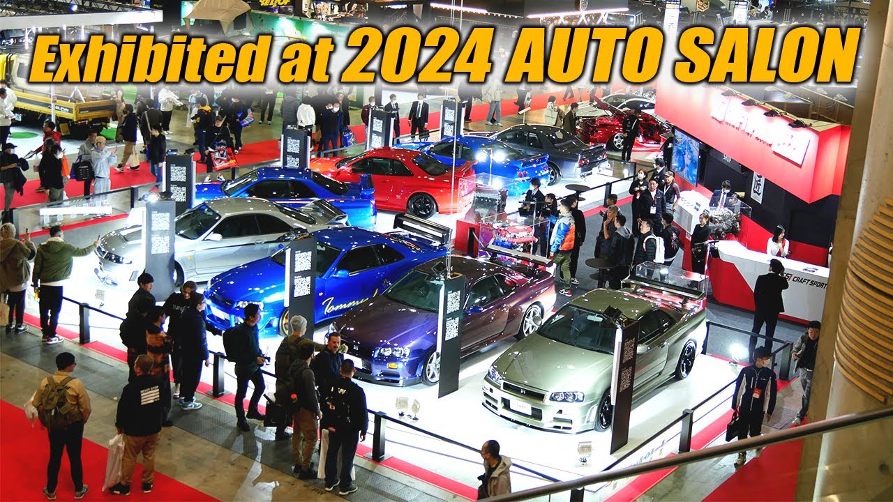 GT-R specialty shop exhibits at Auto Salon.