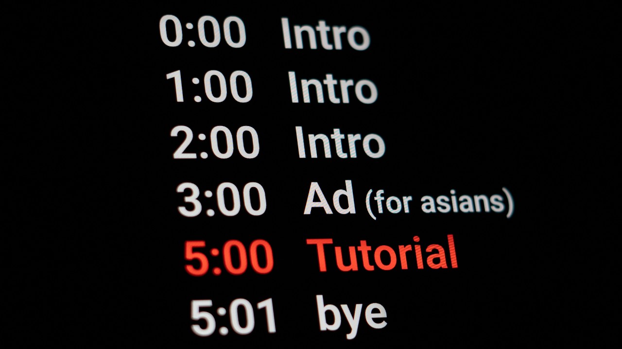 YouTube tutorials be like