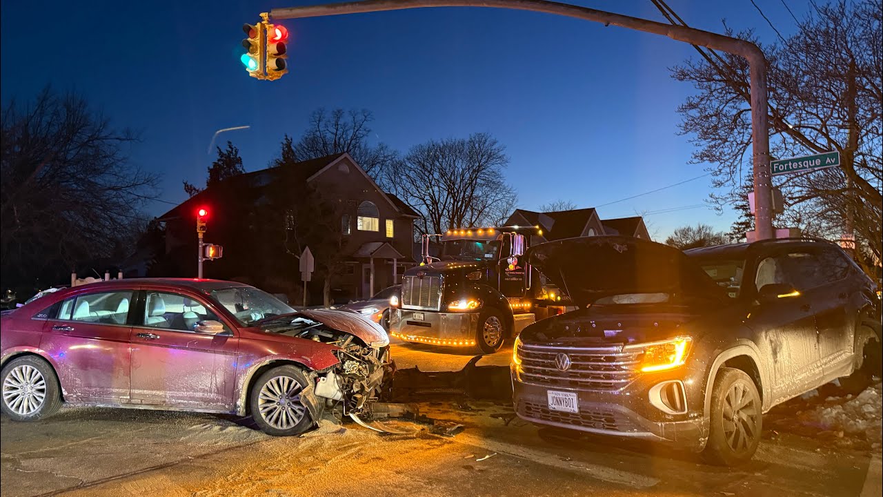 Two car motor vehicle accident in Oceanside New York. ￼ 