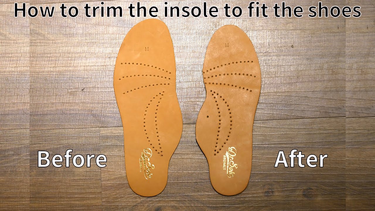 Dr. Sole - How to trim the insole to fit the shoes