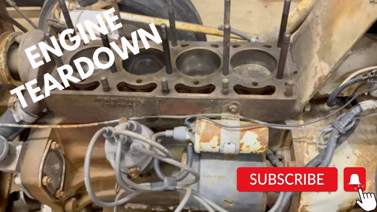 Removing The Engine Out of a Massey 35 With a Continental Z134 Motor Massey 35 Eng rebuild series