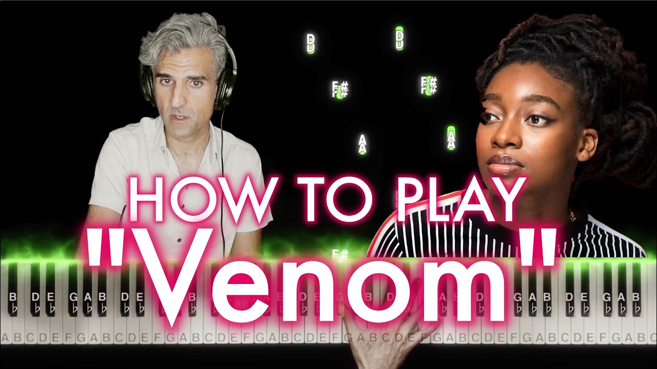 Venom (Little Simz) PIANO TUTORIAL (TikTok Tutorials) | Sheet Music | Chords | life sucks and i