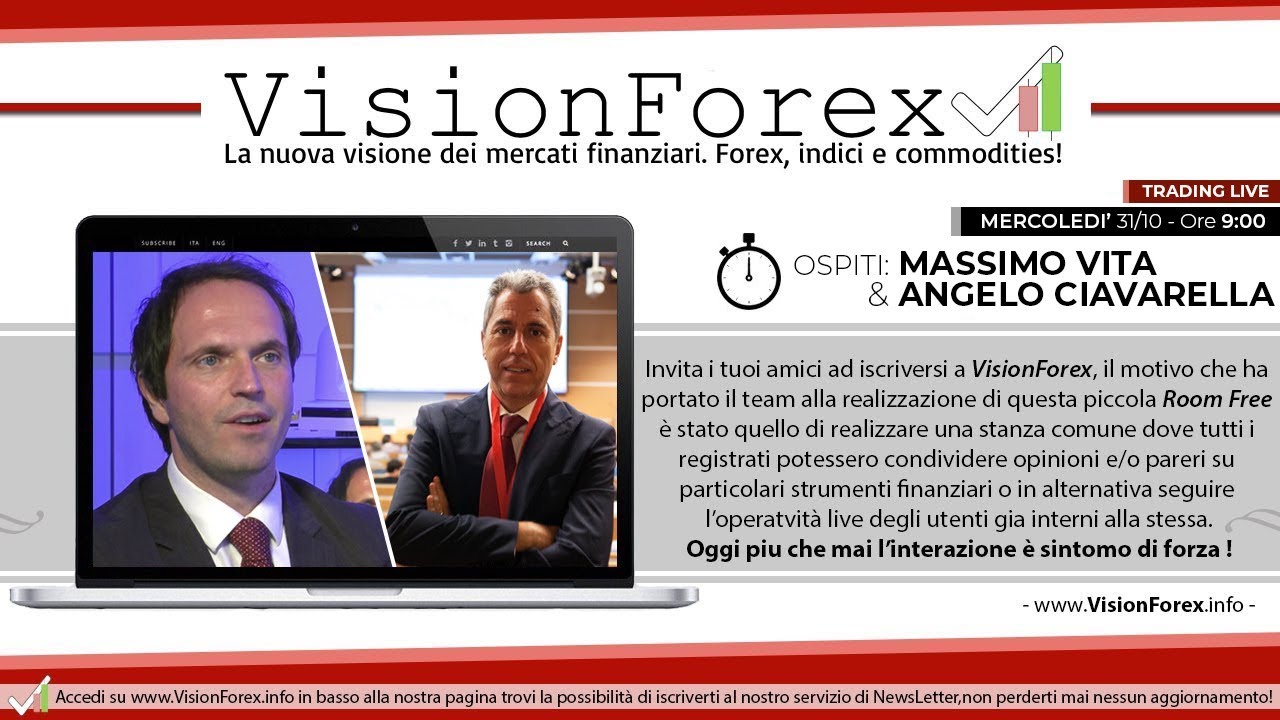 Trading Room 31 Ottobre 2018 - ospiti Massimo Vita ed Angelo Ciavarella [Sponsored by INFINOX]