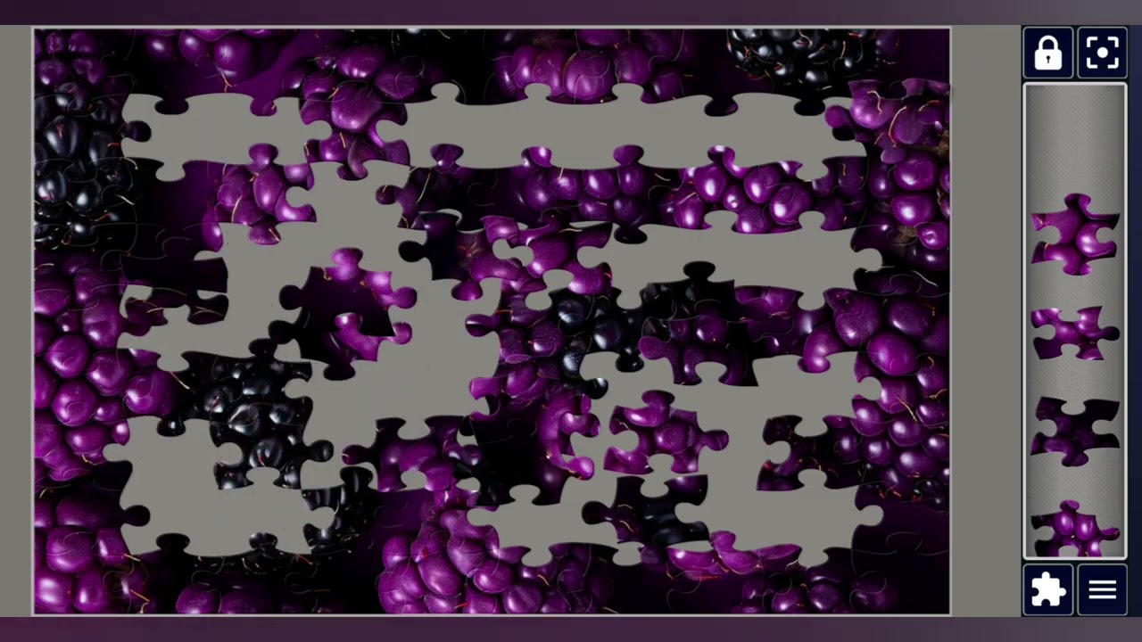 Vibrant purple & Black Blackberries🍇🍇//jigsaw puzzles craft🧩//Amazing puzzles Art🧩//puzzlesArt🧩🧩//