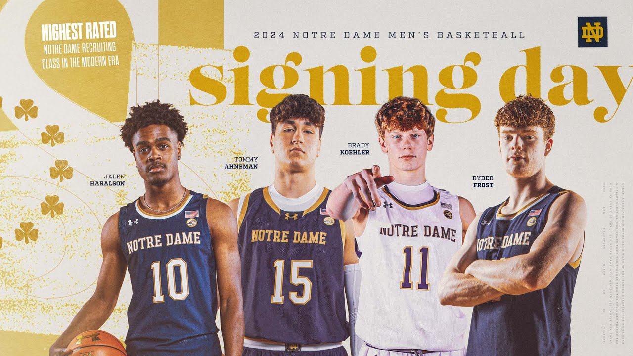 Micah Shrewsberry and Staff Recap Top 5 Signing Class (11.13.24) | Notre Dame Men’s Basketball