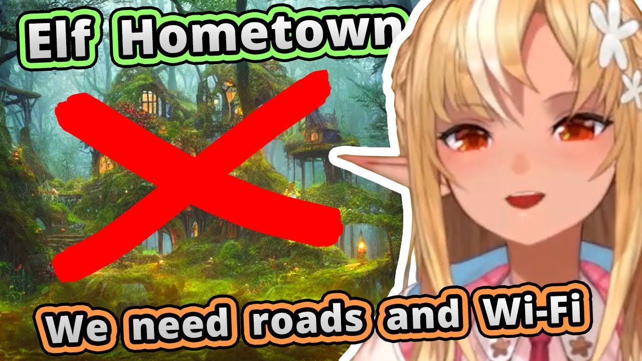 Flare's Hometown isn't some Magical Forest where they Eat Grass [Shiranui Flare/不知火フレア]
