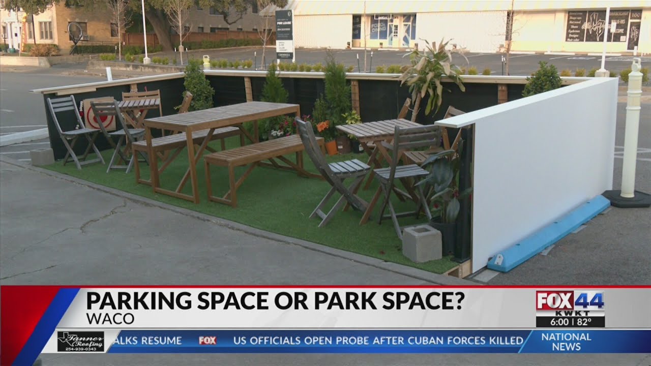 Waco Removes Parking Spot, Adds Hangout Spot