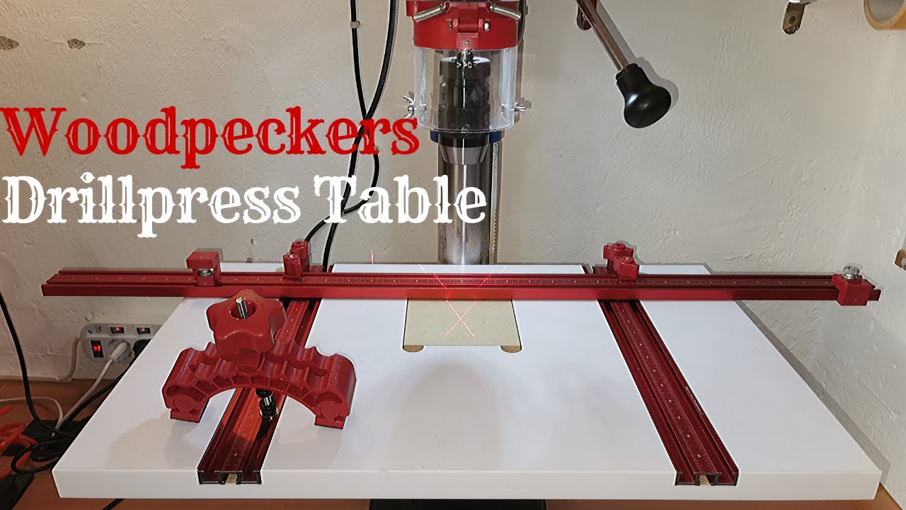 Woodpeckers Universal Bohrtisch für Tischbohrmaschinen / Woodpeckers Drill Press Table Installation