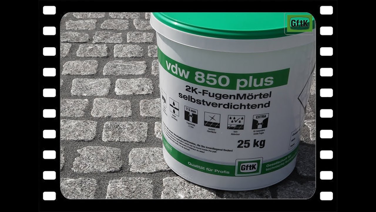 Produktfilm - Fugenmörtel vdw 850 plus von der GftK - Jones-Art