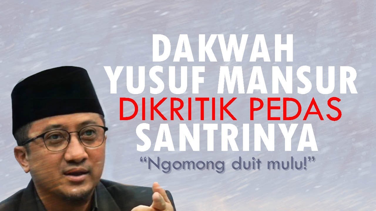 Ustadz Yusuf Mansur pengin tahu siapa santri DaQu yg pedas mengkritiknya, 