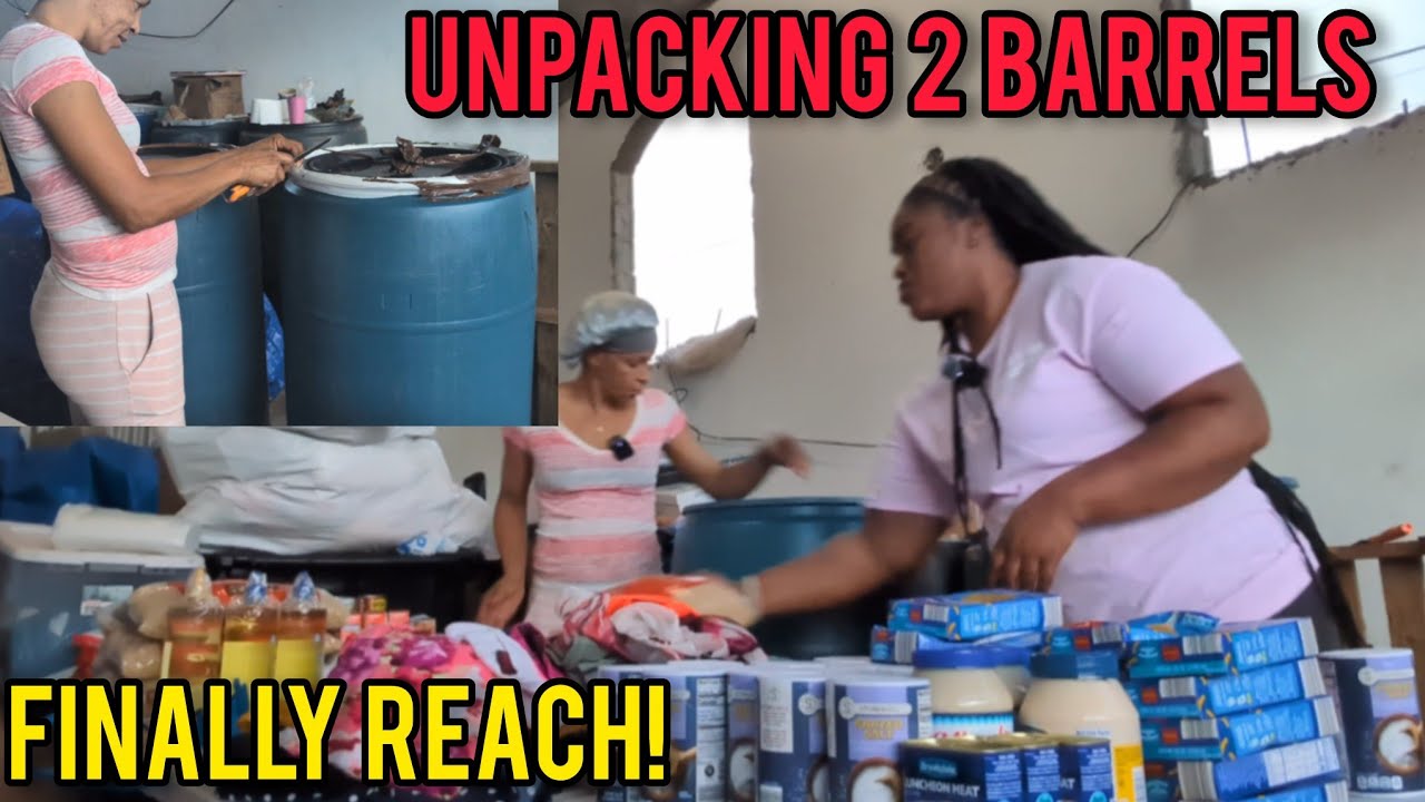 WATCH US UNPACKED 2 BARRELS FROM NEW YORK FOR HURRICANE MELISSA RELIEF 