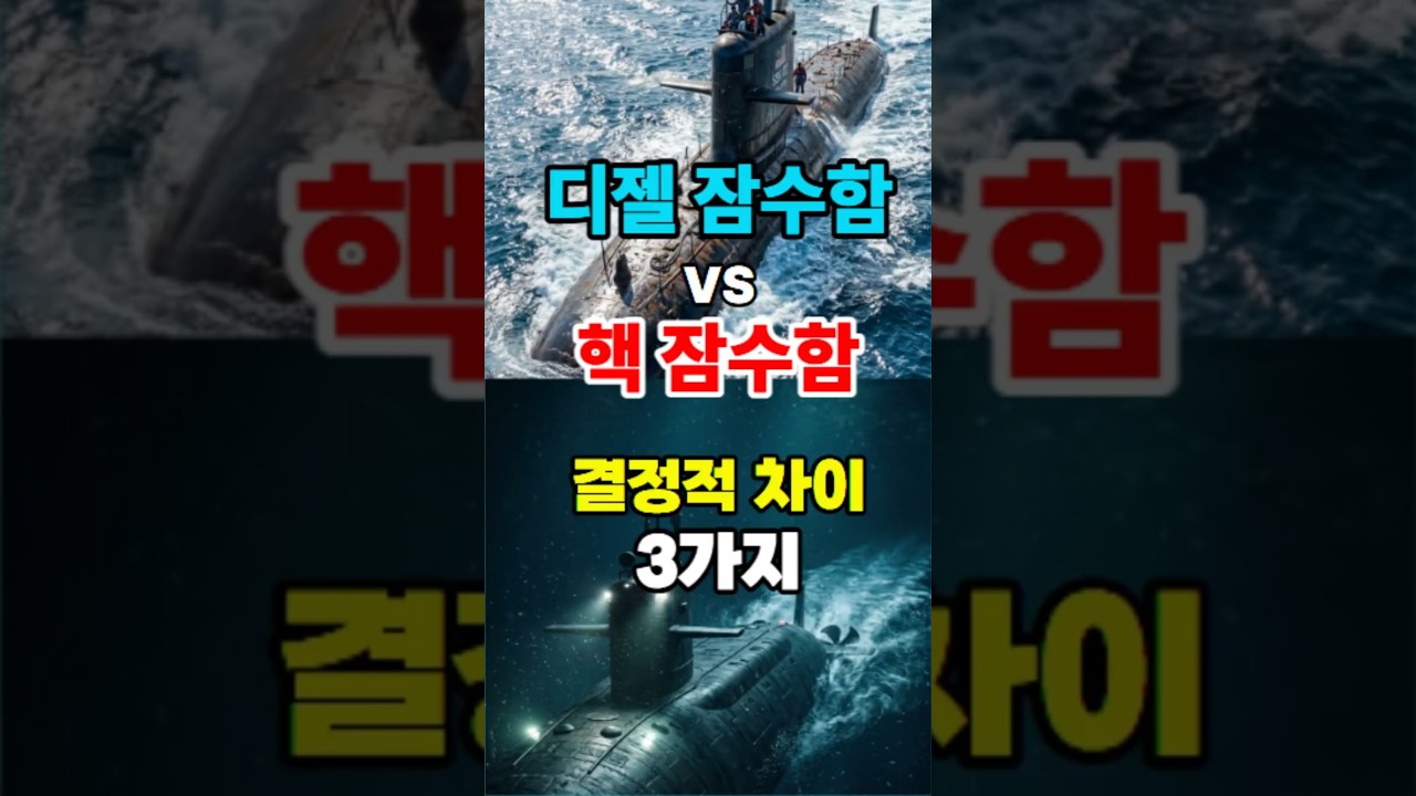 디젤 잠수함 vs 핵잠수함 결정적 차이 3가지