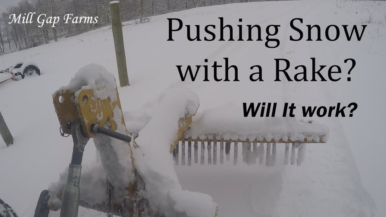 Pushing Snow with a Rake - Does it work?