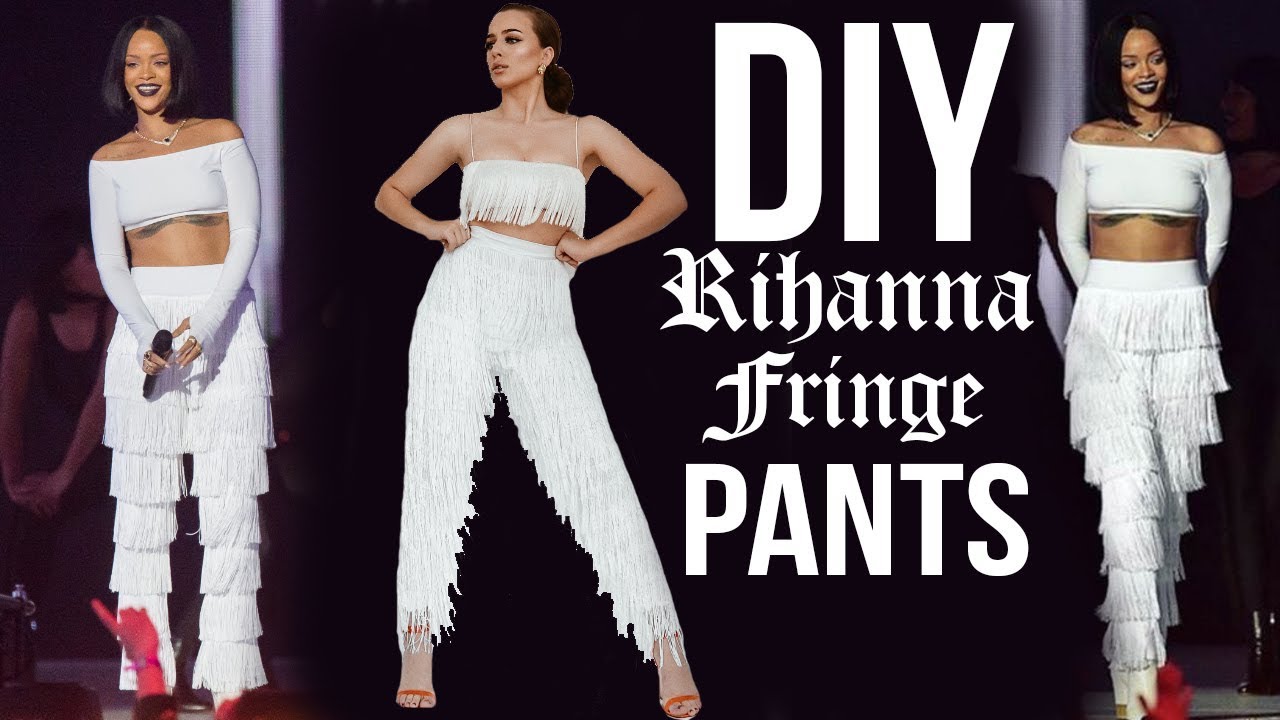 DIY RIHANNA - FRINGE PANTS - ( EASY ) | Tijana Arsenijevic