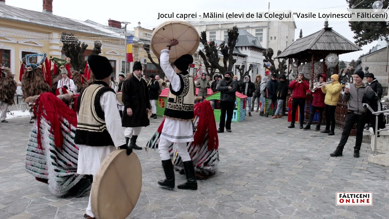 Obiceiuri de iarnă: Jocul caprelor din Mălini -  Colegiul 