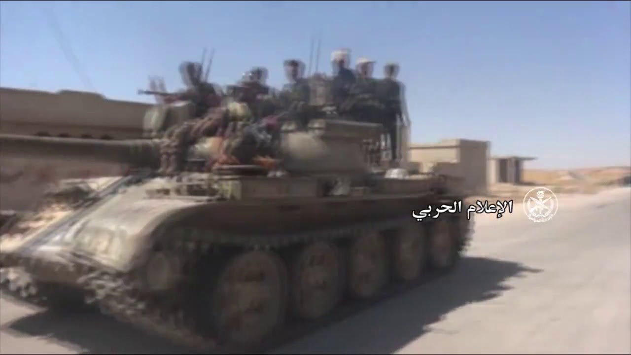 مشاهد دخول وحدات الجيش العربي السوري والقوات الرديفة إلى بلدة عقيربات بريف حماة الشرقي