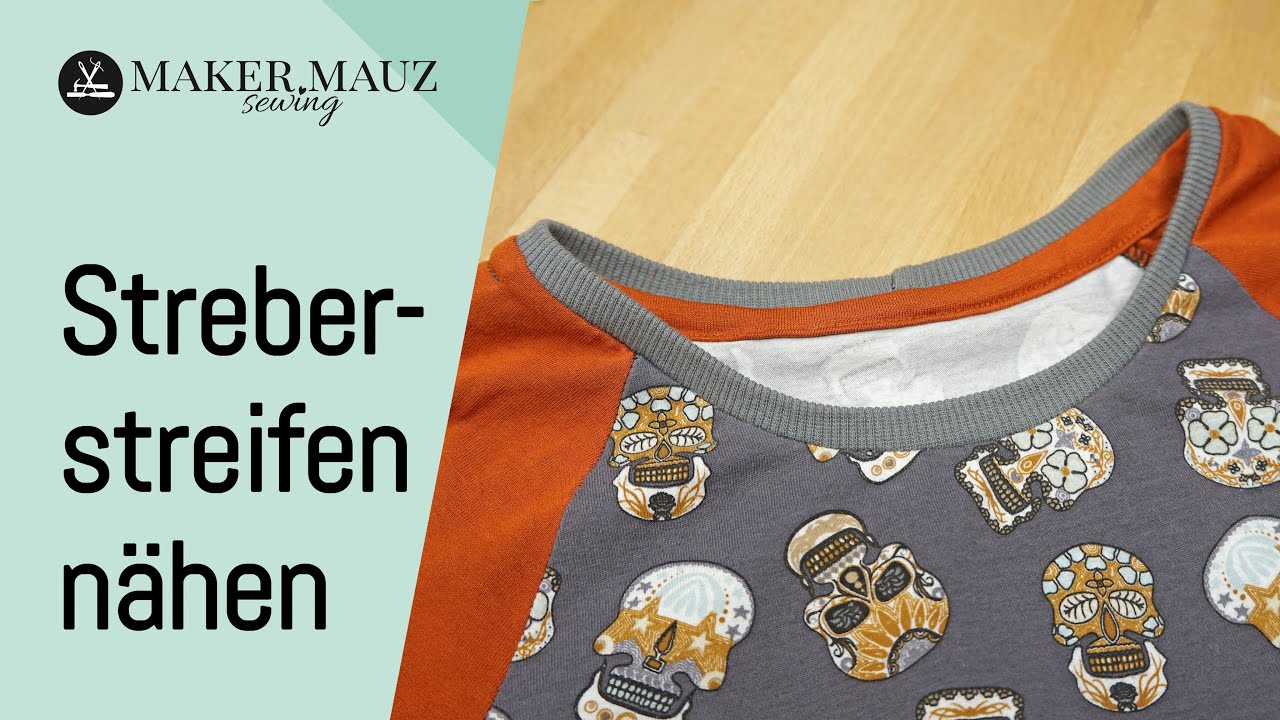 Streberbündchen / Verdeckte Nackennaht nähen - mit Bündchen annähen oder am fertigen Kleidungsstück