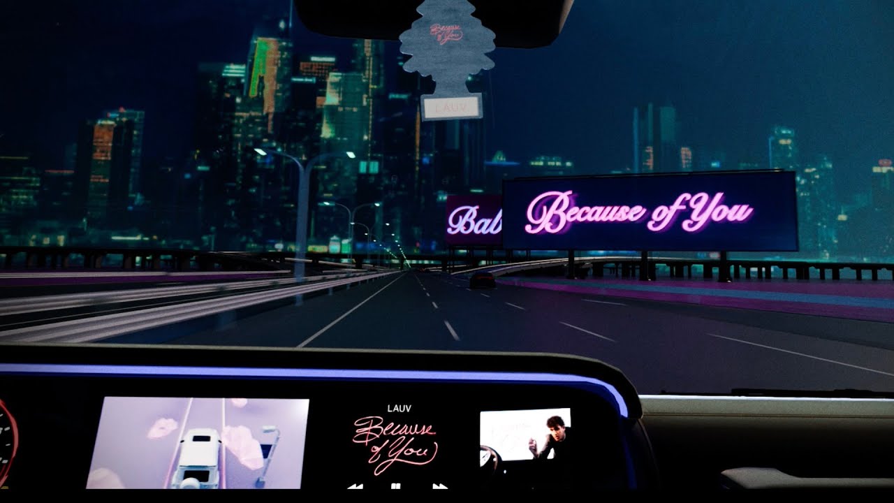Lauv - Because Of You [Official Visualizer]