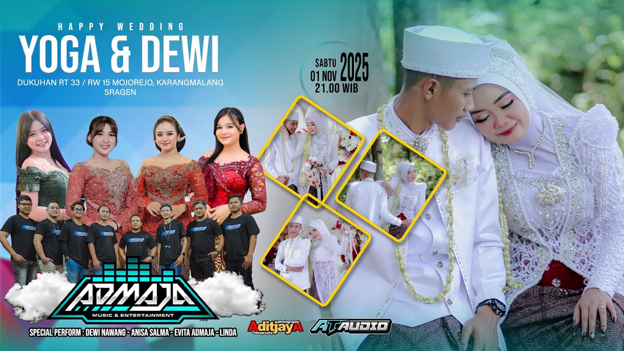 Live Admaja Music Keri Keri Wedding YOGA & DEWI - AT audio - Aditjaya Pictures  - Dukuhan 1 Nov 2025