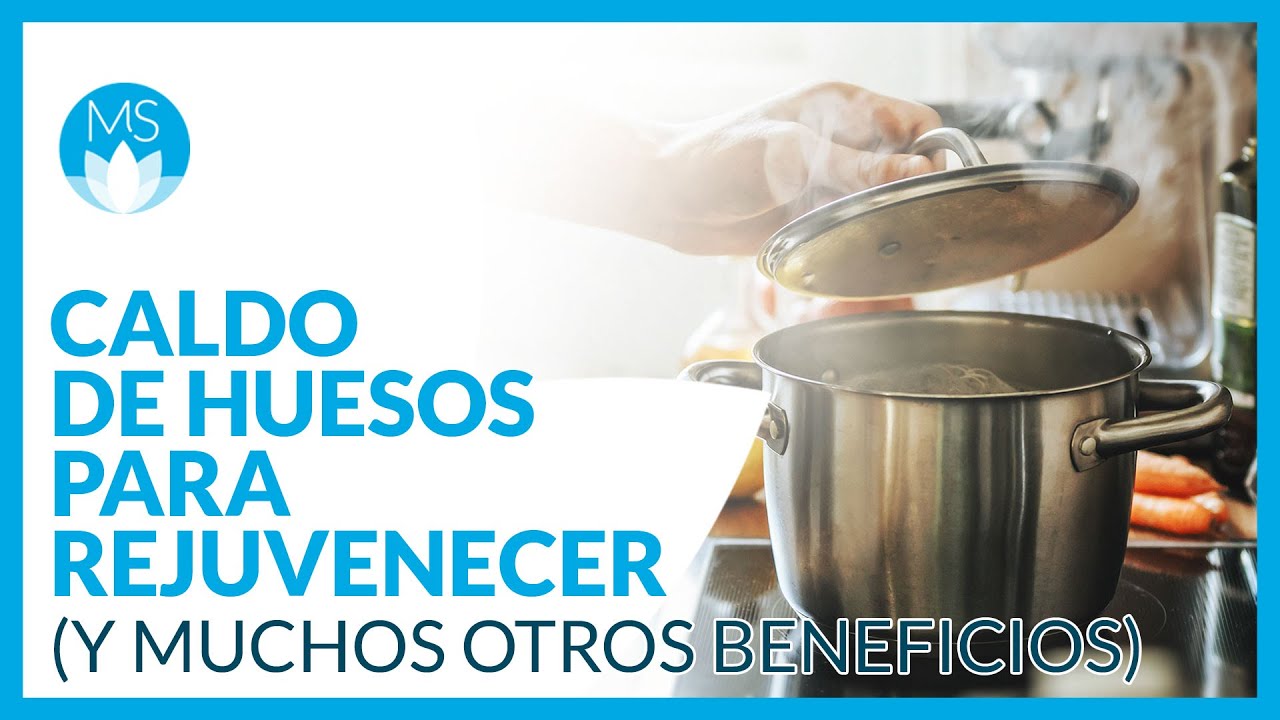Receta de CALDO DE HUESOS para REJUVENECER LA PIEL y GENERAR NUEVO COLAGENO