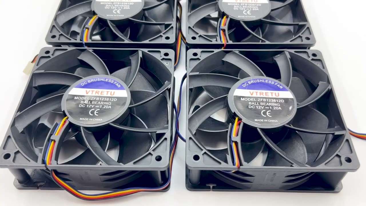 ZFB123812D 12V 1.2A 4500RPM cooling fan for Antminer E9 E9PRO Z15 and Z15PRO